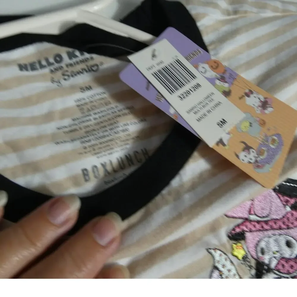 Sanrio Hello Kitty And Friends Box Lunch Tee Shirt Small Cotton Halloween NWT